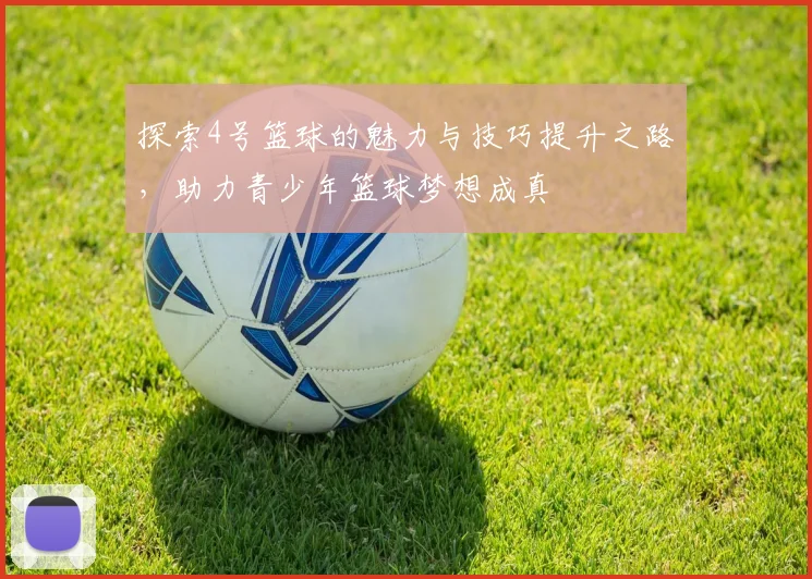 探索4号篮球的魅力与技巧提升之路，助力青少年篮球梦想成真